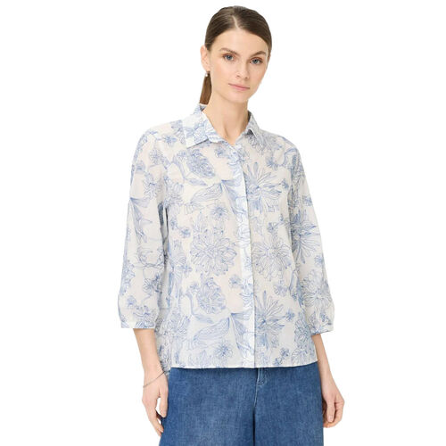 Brax Vicki Floral Embroidered Shirt